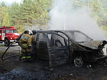 Mercedes сгорел на трассе М-3 «Украина»