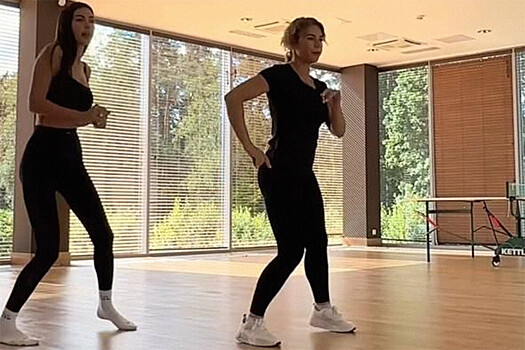 Оксана Самойлова впервые занялась танцами и показала результат
