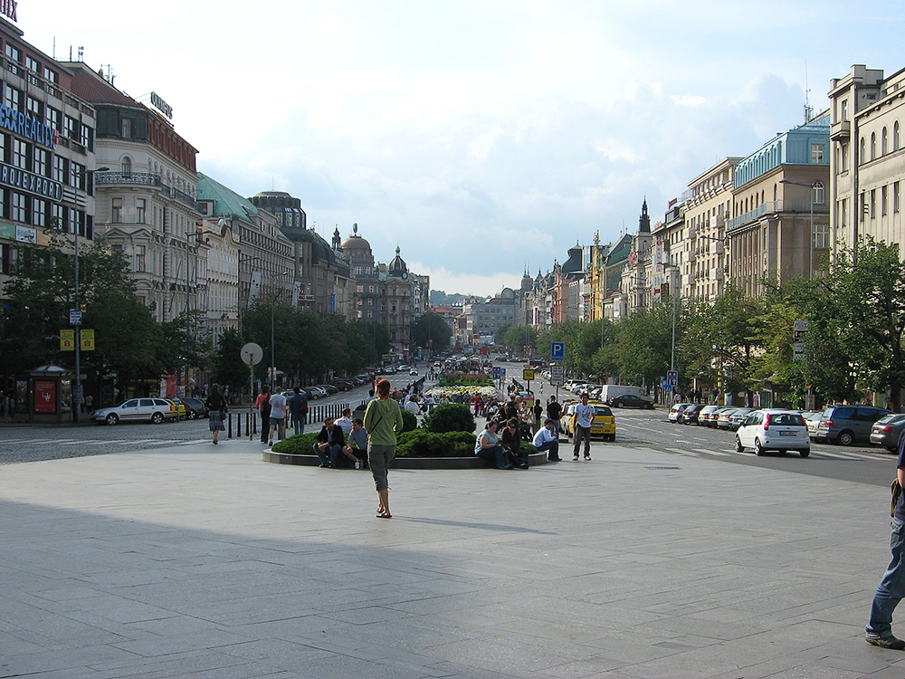 Вацлавская площадь, Прага, Чехия, Европа