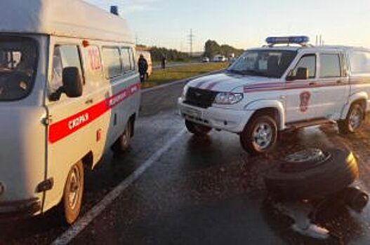 Во время автомобильной аварии в столице Сибири травмировалась женщина