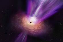 Впервые получено изображение струи от черной дыры M87
