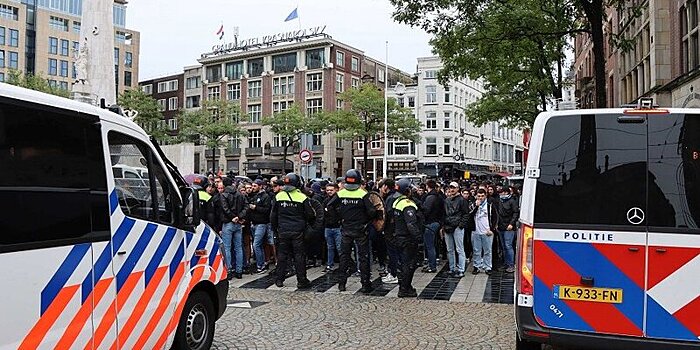 В Амстердаме прошла акция против поставок оружия Украине