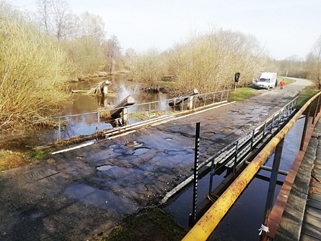 Низководный мост через Кудьму освободился от водного плена в Кстовском районе