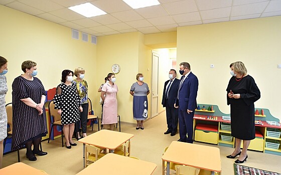 Николай Любимов осмотрел новую пристройку в рязанском детском саду