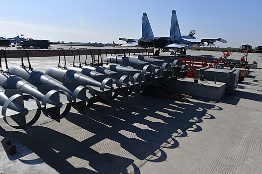 Появилось фото "паровозика" из новых реактивных авиабомб ВКС России