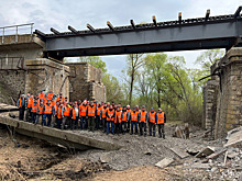 Взорванный в Курской области мост восстановлен