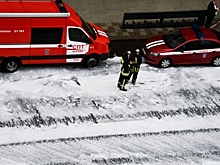 Дом загорелся рядом с цирком Никулина в Москве