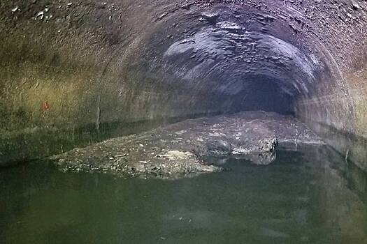 В канализации нашли «жирберг» размером с четыре автобуса