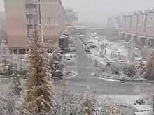 В России выпал первый снег