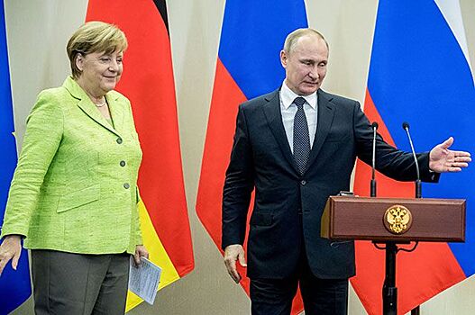 Меркель поздравила Путина с переизбранием на пост президента