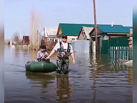 Уровень реки Урал у села Илек в Оренбуржье поднялся до 905 см