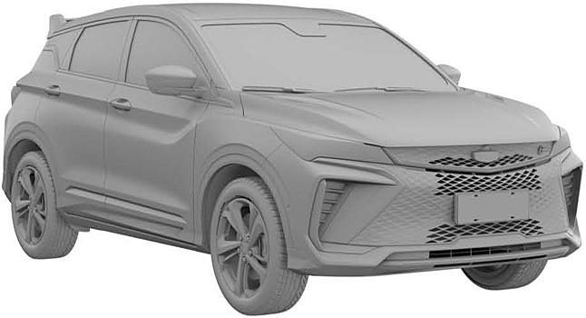 Марка GEELY запатентовала в РФ обновленный кроссовер GEELY COOLRAY 2023 модельного года