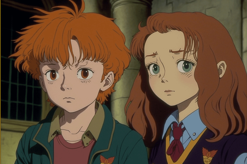 Рон и Гермиона.