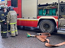 Крупный пожар вспыхнул в административном здании в Москве