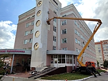 В Пензе приступили к ремонту фасада здания детской поликлиники №6