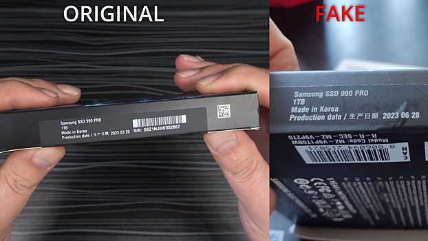 Не покупайте SSD Samsung 990 Pro — подделки уже даже в крупных магазинах РФ