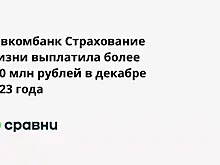 Совкомбанк Страхование Жизни выплатила более 100 млн рублей в декабре 2023 года