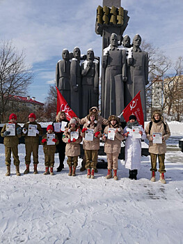 Приморские юнармейцы приняли участие во всероссийском конкурсе