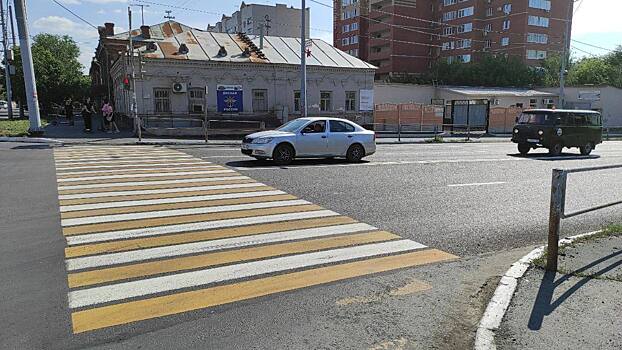 Завершение нанесения дорожной разметки в Оренбурге