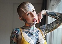 Модель потратила 3,6 млн рублей на татуировки, чтобы стать похожей на «городского киборга»