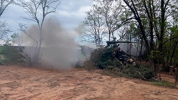 Расчеты «Мста-Б» уничтожили укрывшихся в блиндажах украинских боевиков