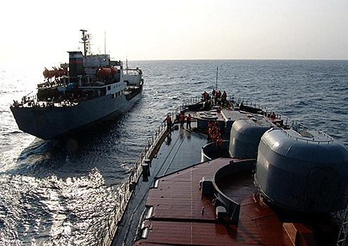 Отряд кораблей ТОФ провёл учения в Филиппинском море