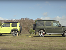 Видео: Mercedes-AMG G 63 и Suzuki Jimny посоревновались в перетягивании каната