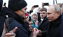 Общение Путина с петербуржцами попало на видео