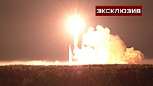 Пуск ракеты «Союз-2.1б» со спутником МО РФ показали с расстояния нескольких километров