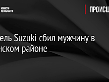 Водитель Suzuki сбил мужчину в Гатчинском районе