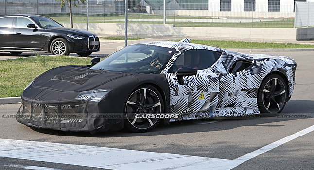 Новый спорткар Ferrari SF90 «Speciale» попал на фото во время испытаний в Маранелло