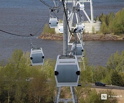 Нижегородская канатная дорога закрыта из-за ветра
