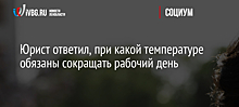 Юрист ответил, при какой температуре обязаны сокращать рабочий день