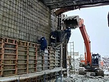 В Моршанске ремонтируют гидротехническое сооружение на Цне