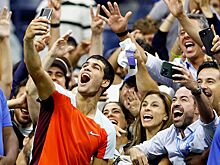 Карлос Алькарас победил Янника Синнера в 1/4 US Open — 2022: теннисисты установили новый рекорд на «Шлеме»