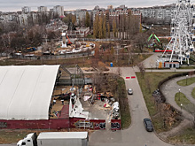 В Воронеже начали разбирать каток «Северное Сияние»