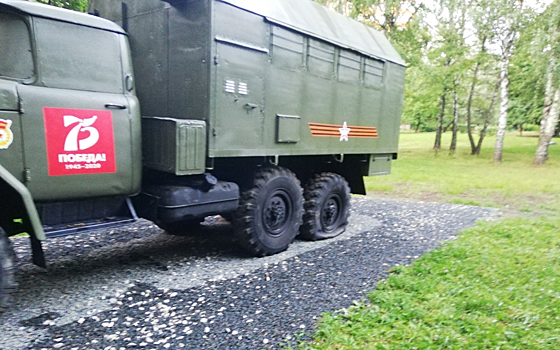 В Рязани вновь повредили военную технику в парке
