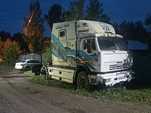 Вот что осталось от супер-тягача КАМАЗ-54112М с гигантским спальником