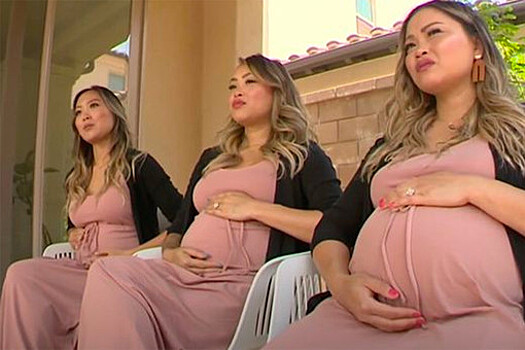 В США сестры-тройняшки забеременели одновременно