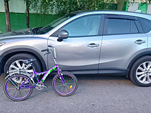 В Ноябрьске юный велосипедист протаранил иномарку