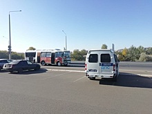 На объездной в Оренбурге автобус попал в ДТП