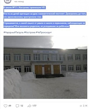 В Костроме ищут человека, распространившего фейк о стрельбе в школе