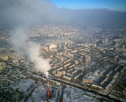 Морозный Белгород с высоты птичьего полета