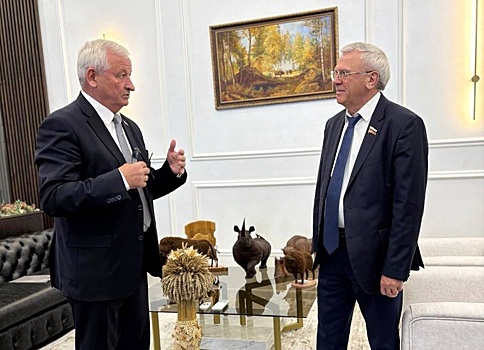 Евгений Люлин встретился с послом России в Беларуси Борисом Грызловым