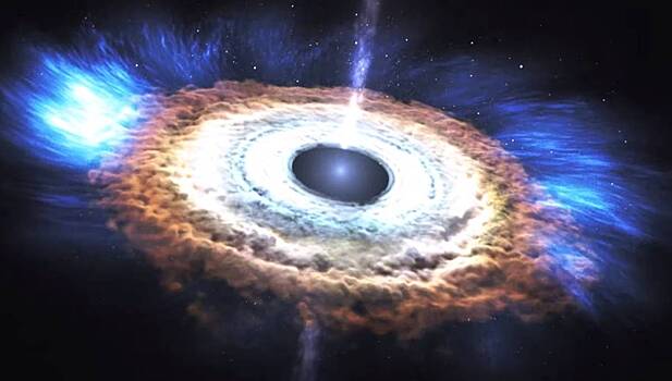 Опубликовано первое фото черной дыры в центре Млечного пути