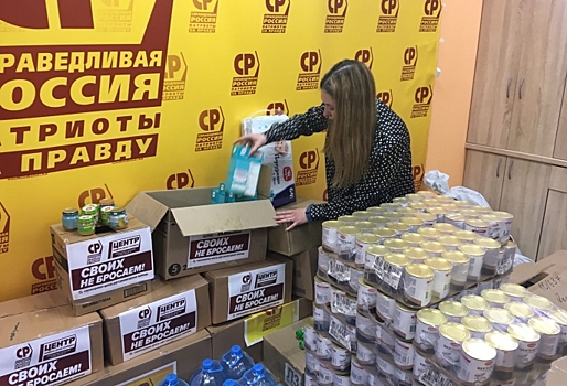 Омские справедливороссы собрали на Донбасс 1,5 тонны гуманитарной помощи