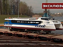 В Петербурге спустили на воду первый пассажирский катамаран проекта «Котлин»