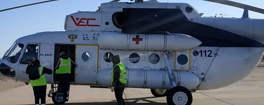 Вертолет санавиации доставил в больницу первого пациента из Тамбовской области