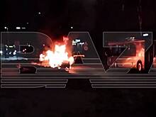 «Мерседес» загорелся рядом с парком Ангарские пруды в столице