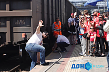 В Ростове &laquo;Русские богатыри&raquo; установили мировые рекорды по буксировке железнодорожных составов